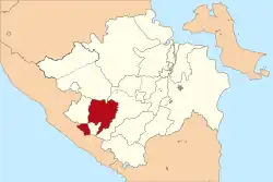 Location of Lahat Regency in South Sumatra