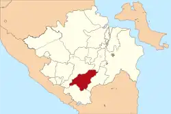 Location in South Sumatra