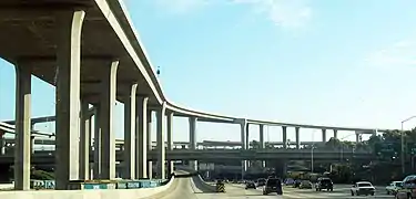 A high-capacity stack interchange: the Judge Harry Pregerson Interchange in Los Angeles