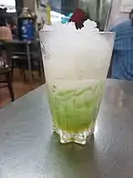 A glass of simpler Thai lot chong