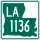 Louisiana Highway 1136 marker