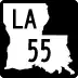 Louisiana Highway 55 marker