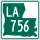 Louisiana Highway 756 marker