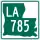 Louisiana Highway 785 marker