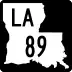 Louisiana Highway 89 marker