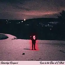 A glowing man standing on a hillside with the album name and artist below it