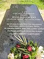 Wolanowski's grave stone, Jewish Cemetery, Warsaw, September 10, 2006