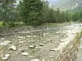 The river close to Gaby in the Aosta Valley