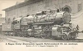 MÁV Class 601 engine in 1914