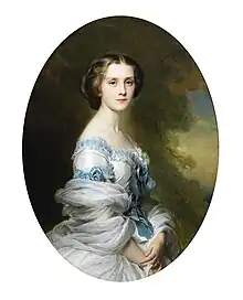 His daughter-in-law, Mélanie de Bussière, by Franz Xaver Winterhalter, 1857.