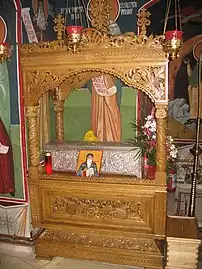 Relics of St. Onuphrius of Vorona, Moldavia.