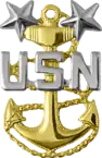 USN E-9 Collar Pin