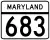 Maryland Route 683 marker