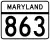 Maryland Route 863 marker