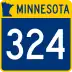 Trunk Highway 324 marker