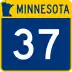 Trunk Highway 37 marker