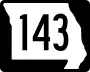 Route 143 marker