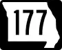 Route 177 marker