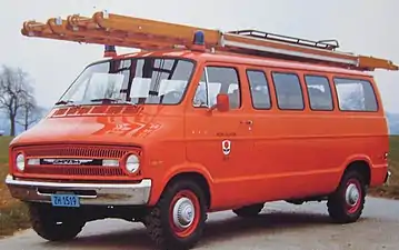 Firefighter car in Switzerland