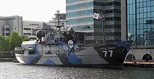 MY Steve Irwin moored in West India Docks, London, 2011