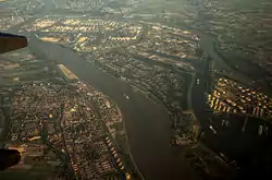 Aerial view of Maassluis