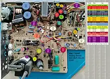 Macintosh 120V Analog Board 630-0525 Rev B With Capacitor Values