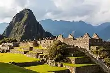 Stone ruins in the mountains