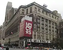 Macy's flagship department store in New York City with its famous brownstone at 34th and Broadway