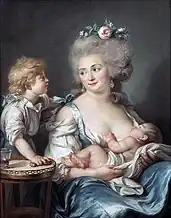 Madame Charles Mitoire with her children, 1783