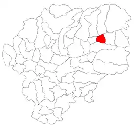 Location in Bistrița-Năsăud County