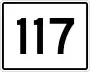 State Route 117 marker