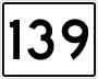 State Route 139 marker