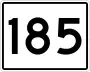 State Route 185 marker