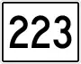 State Route 223 marker