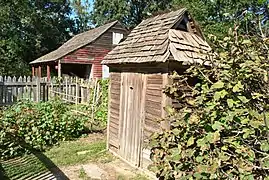 Outhouse near Maison Broussard