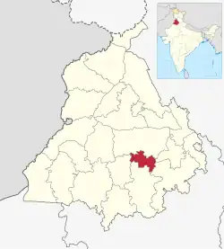 Location in Punjab