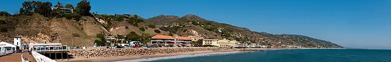 Panorama of Malibu Beach from Malibu Pier