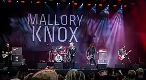 Mallory Knox performing at Rock am Ring 2017.