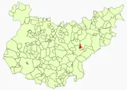 Location in Badajoz