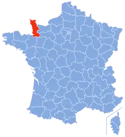 Location of Manche in France