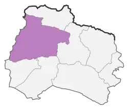 Location of Maneh County in North Khorasan province