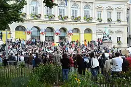 Pro-Palestinian rally at City Hall, July 2014