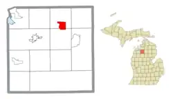 Location within Kalkaska County