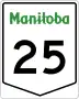 Provincial Trunk Highway 25 marker