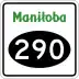 Provincial Road 290 marker