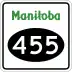 Provincial Road 455 marker