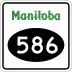 Provincial Road 586 marker