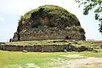 The Mankiala stupa in northern Pakistan marks the spot where, according to the Jataka, Siddhartha Gatama, during a past life sacrificed himself in order to feed tigers.