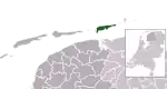 Location of Schiermonnikoog