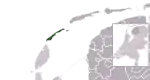 Location of Vlieland